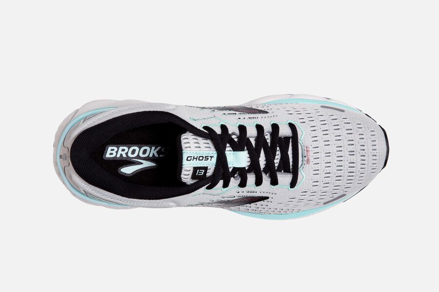 Brooks Israel Ghost 13 Road Running Shoes Womens - White/Black - ZTV-578346